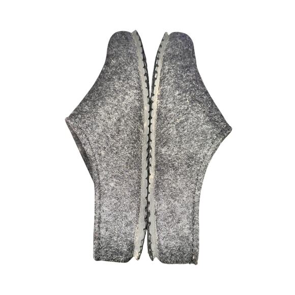 Haflinger Grizzly Michel Clogs Women's Sz 6 Graphite Gray Felt Removable Footbed - Picture 6 of 7